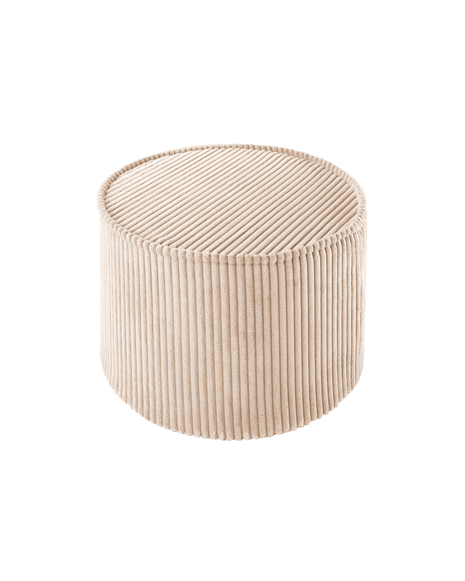 Wigiwama Brown Sugar Pouffe - ribstof poef