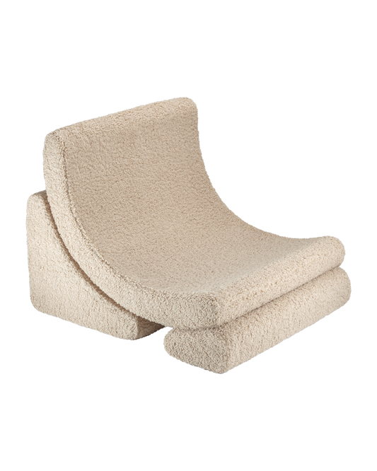 Wigiwama Biscuit Moon Chair - teddystof loungestoel