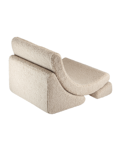 Wigiwama Biscuit Moon Chair - teddystof loungestoel