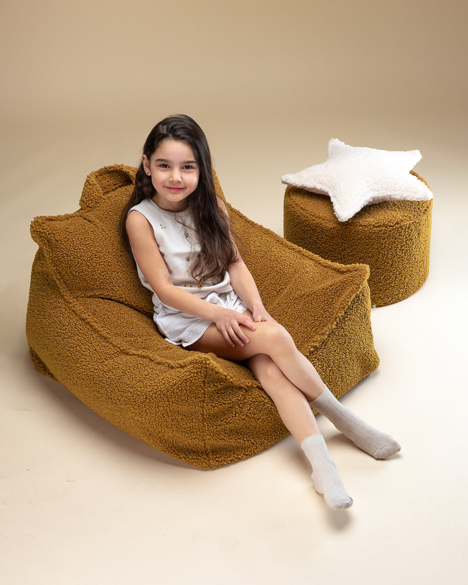 Wigiwama Maple Pouffe - teddystof poef