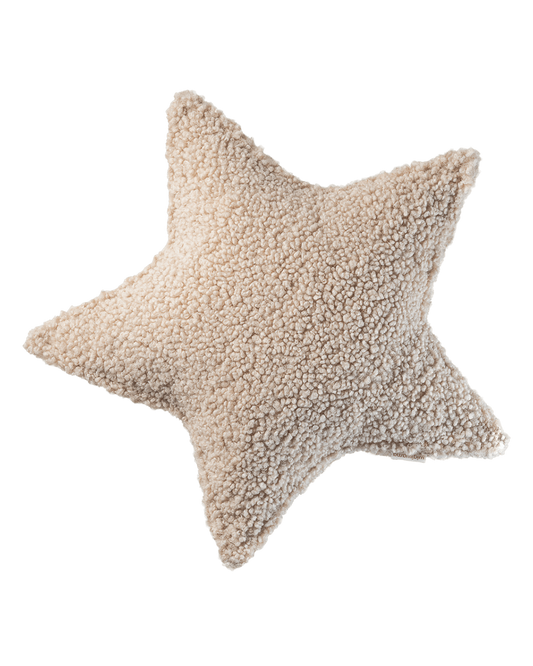 Wigiwama Biscuit Star Cushion - teddystof kussen