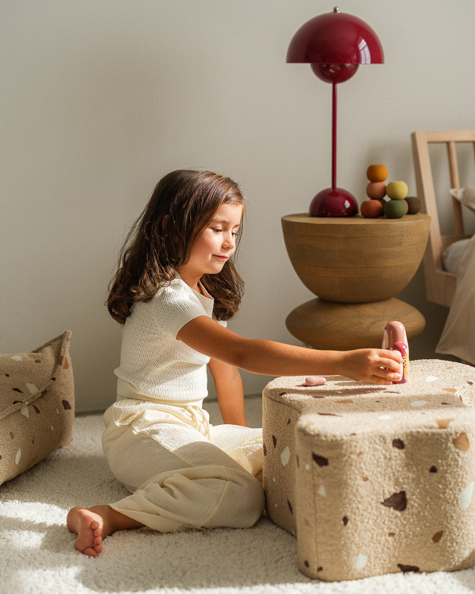 Terrazzo Sand Cloud Pouffe