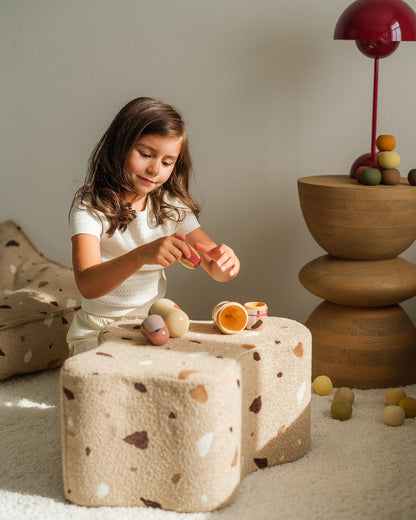 Wigiwama Terrazzo Sand Cloud Pouffe