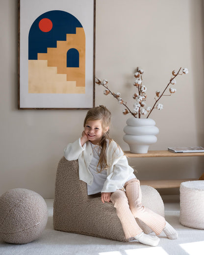 Wigiwama Biscuit Cloud Chair - teddystof kinderstoel