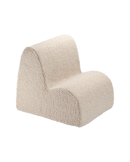 Wigiwama Cloud Chair Biscuit - Teddy fabric chair