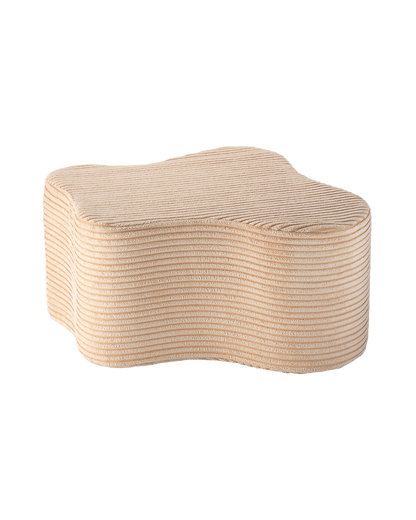 Wigiwama Brown Sugar Cloud Pouffe - ribstof poef