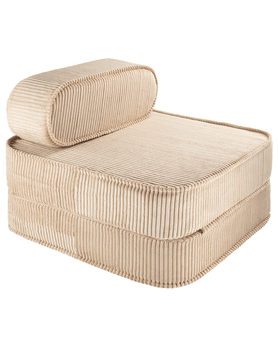 Wigiwama Brown Sugar Flip Chair - ribstof kinderstoel