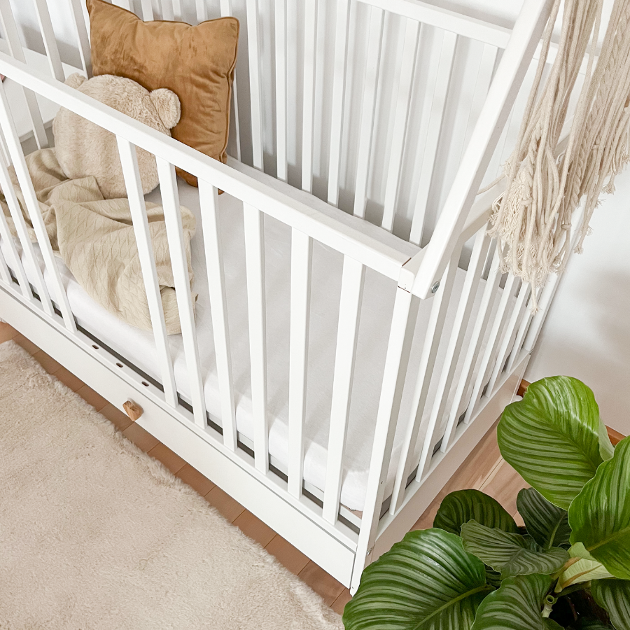 ATB DREAMY Babybett-Set mit Matratze 120 × 60 cm