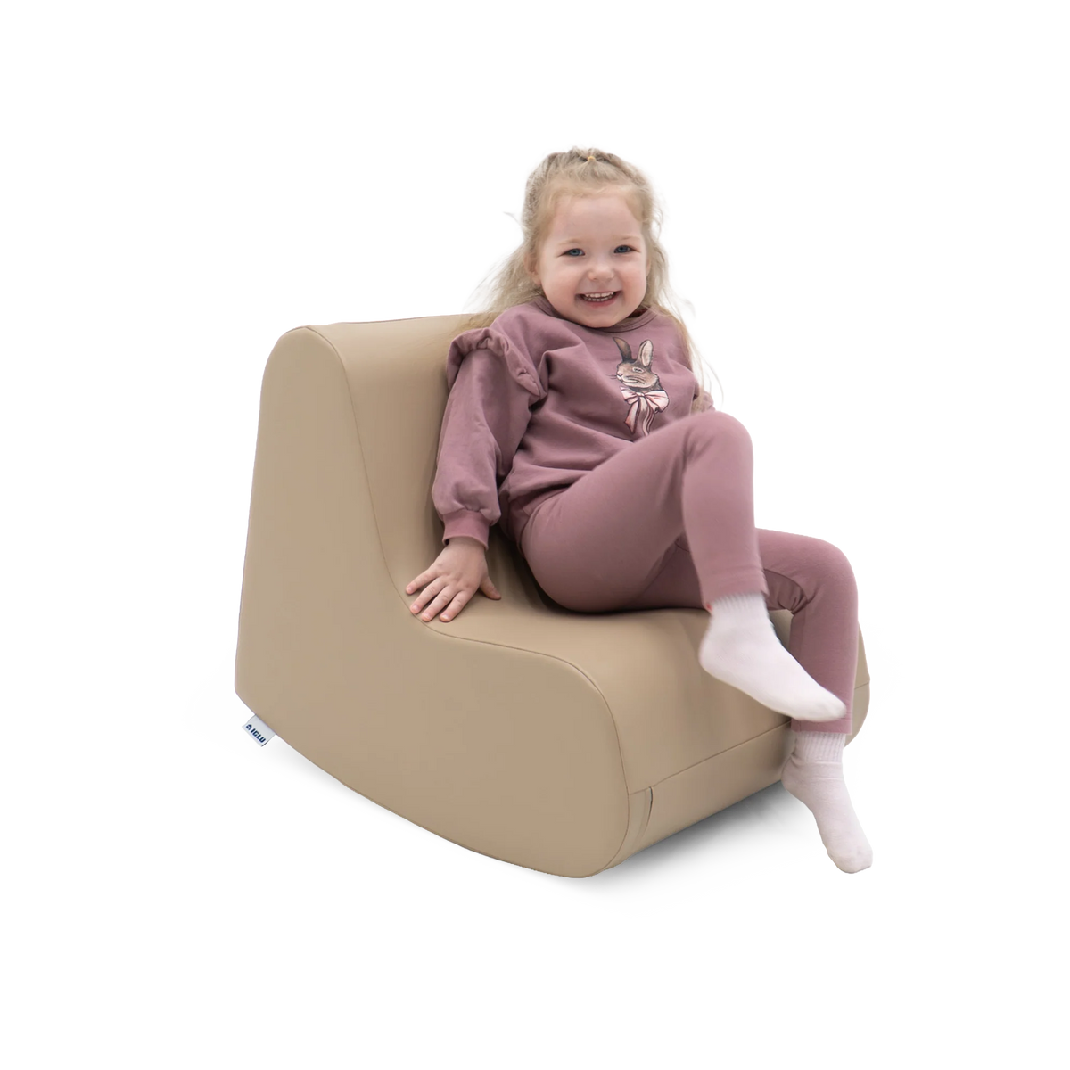 IGLU zachte schommelstoel – grijs-beige