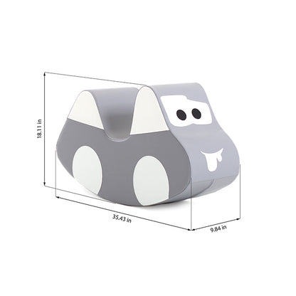 Measurements for the grey car rocking toy