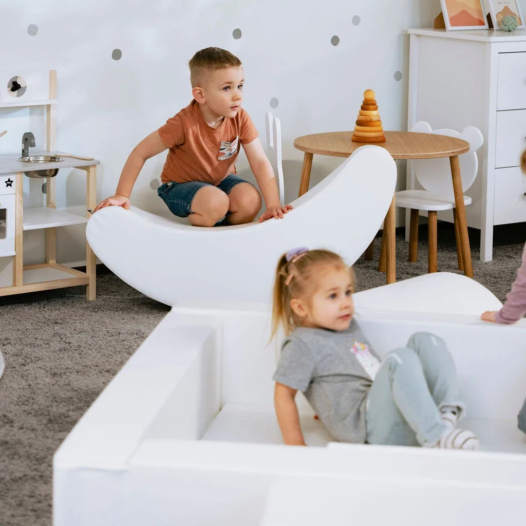 soft play schommelspeelgoed in de vorm van een banaan voor baby's peuters en kleuters