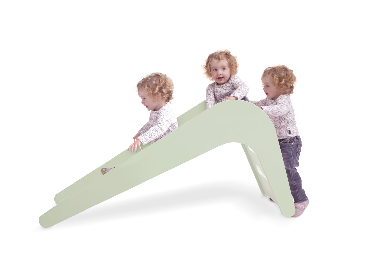 Jupiduu wooden indoor slide - Green