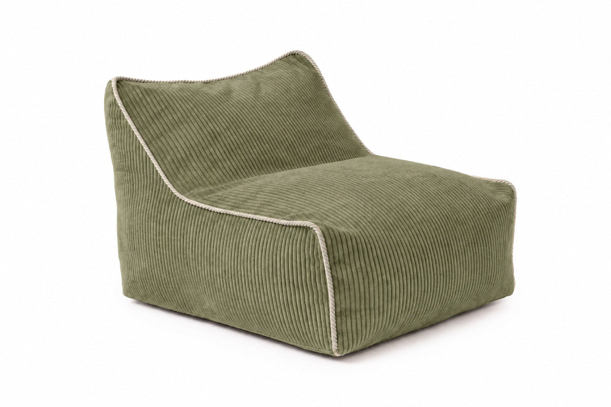Shappy Kumo kinderfauteuil Corduroy in Dusty Sage