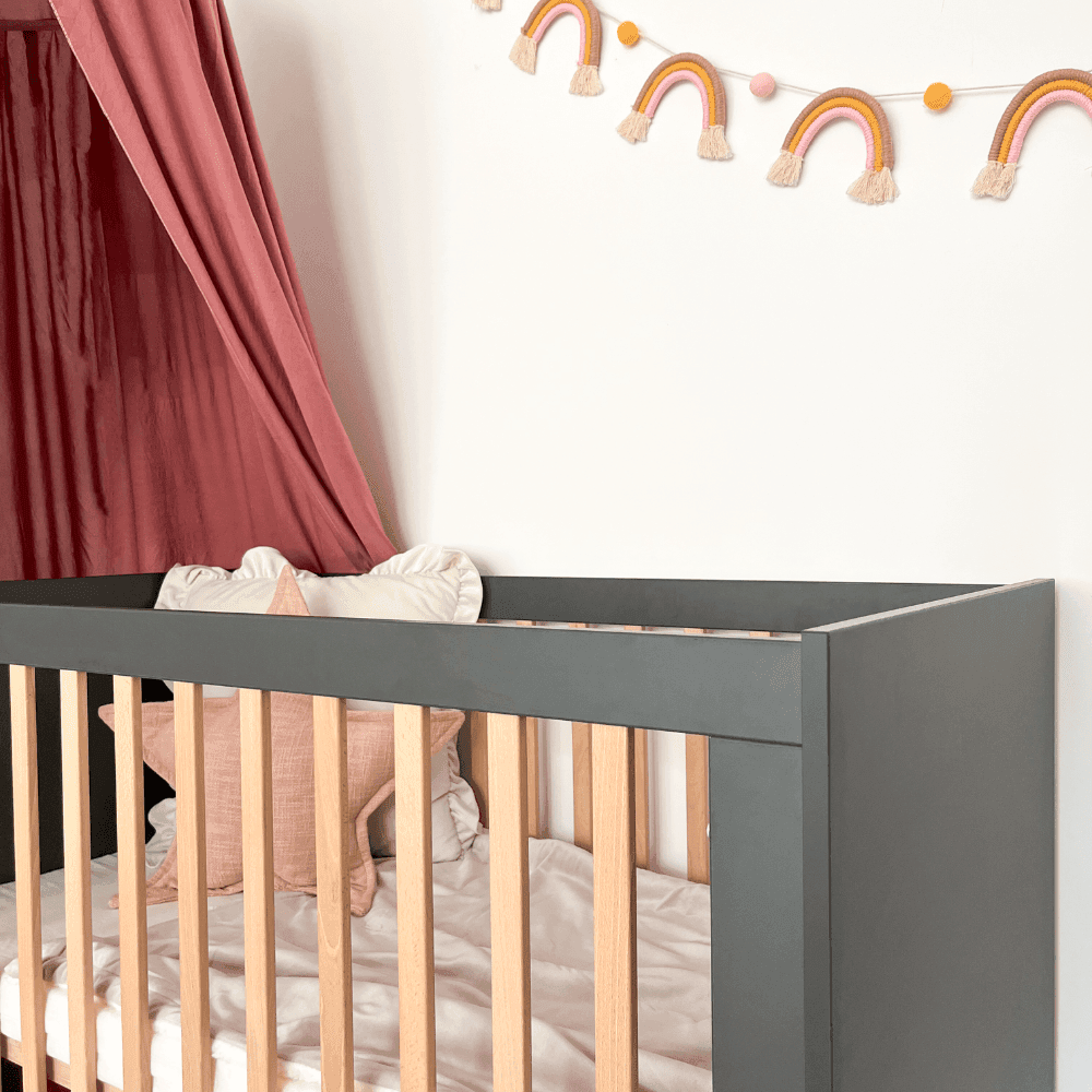 ATB ILA Babyzimmer-Set 2-teilig 140 × 70 cm – Grau
