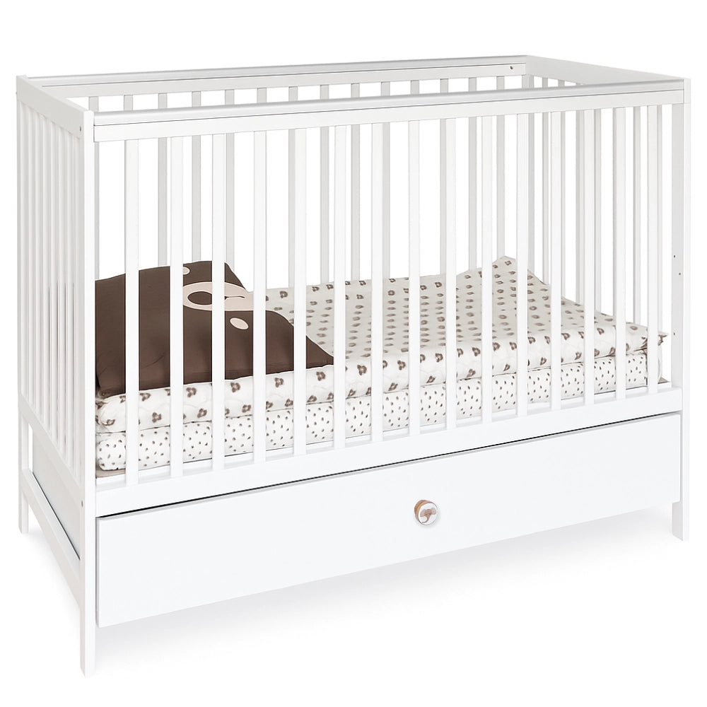 ATB DODO Babybett 120 × 60 cm mit Schublade – Weiß – weitere Produktansicht 5