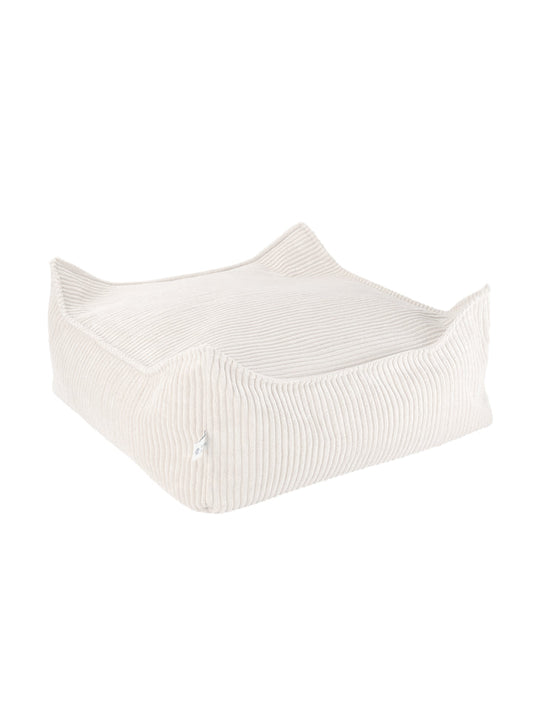 Wigiwama Square Ottoman Marshmallow - ribstof poef