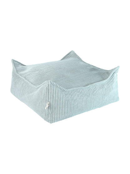 Wigiwama Square Ottoman Peppermint Green - ribstof poef