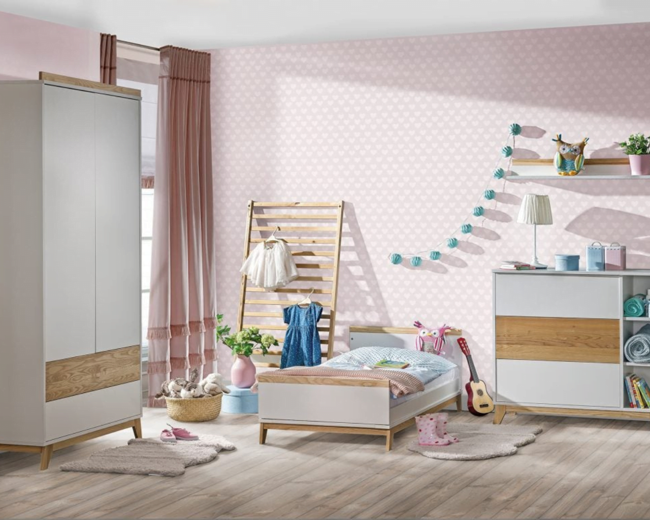 ATB NORDIK Babyzimmer-Set 3-teilig 120 × 60 cm – weitere Produktansicht 2
