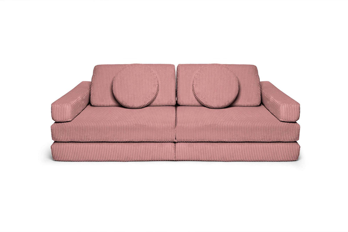 Shappy Speelbank Pure Corduroy in Rose – vooraanzicht