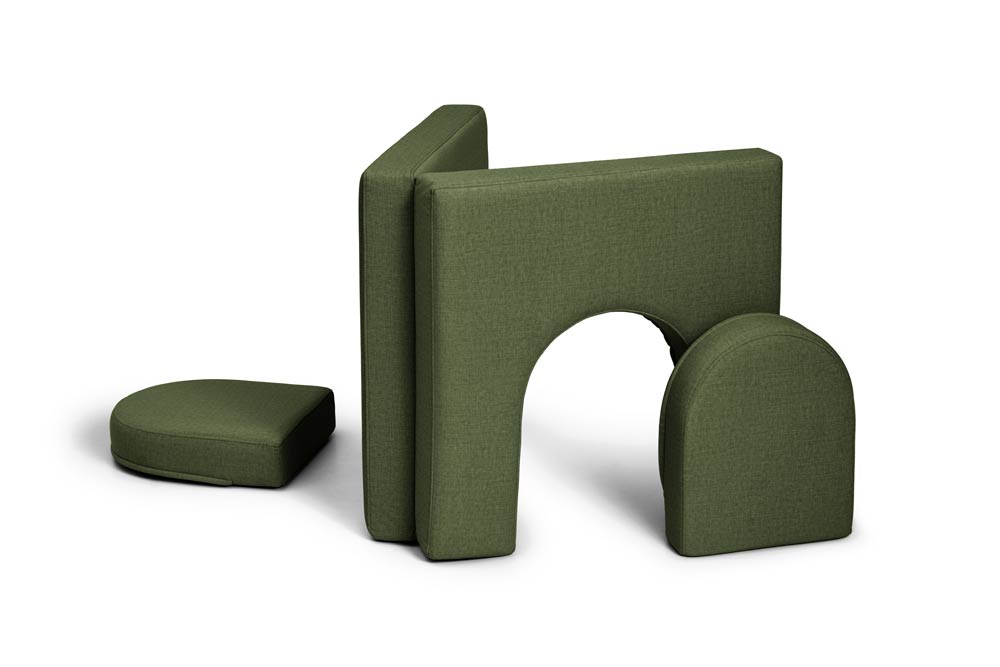 Shappy Original Play Sofa And Arches Set Bottle Green