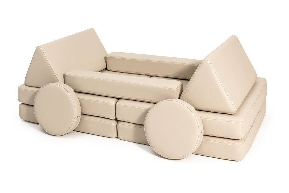 Shappy Play Sofa  Original Leather Beige