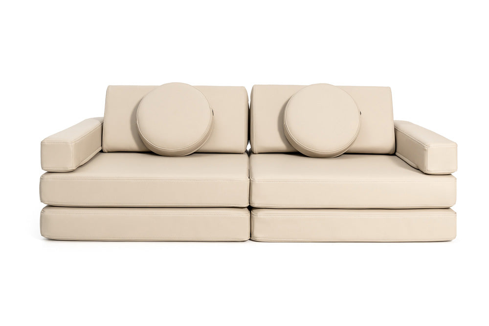 Shappy Play Sofa  Original Leather Beige