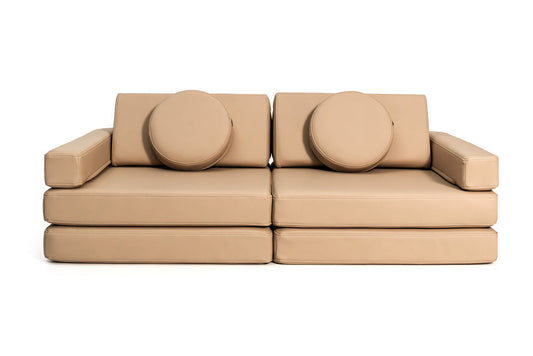 Shappy Play Sofa  Original Leather Camel