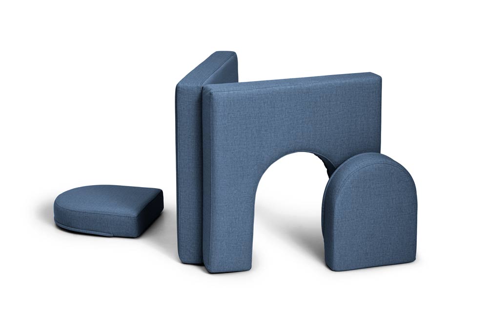 Shappy Original Play Sofa And Arches Set Navy Blue