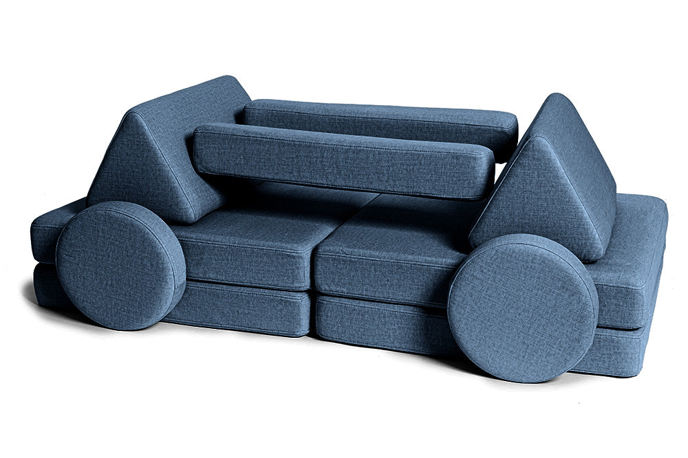 Shappy Play Sofa Ultra Plush Navy Blue