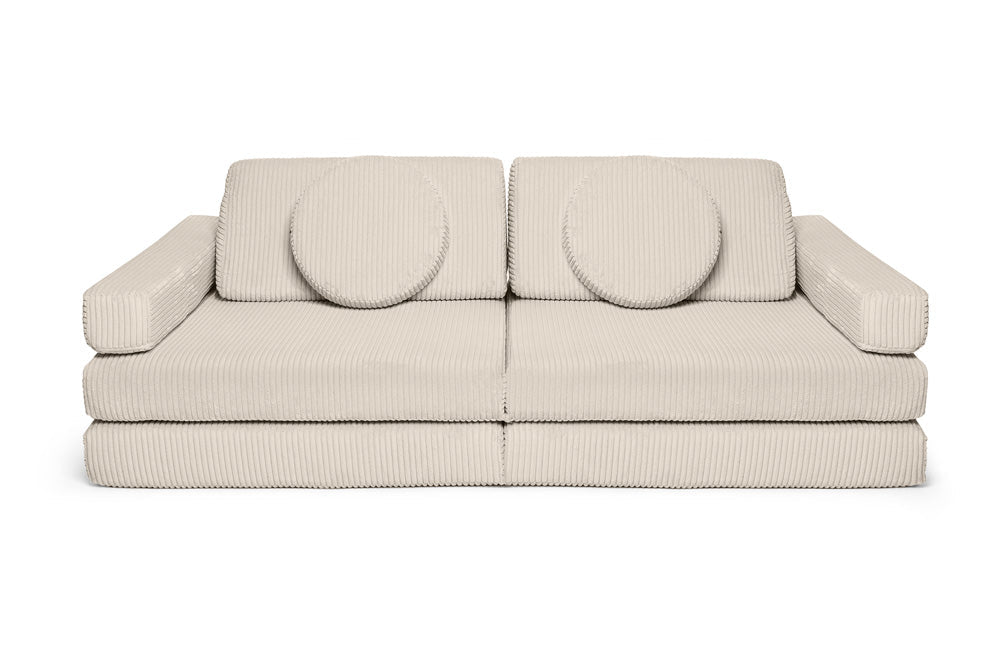 Shappy hoezenset Pure Corduroy Vanilla – vooraanzicht