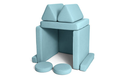 Shappy Play Sofa Ultra Plush Sky Blue