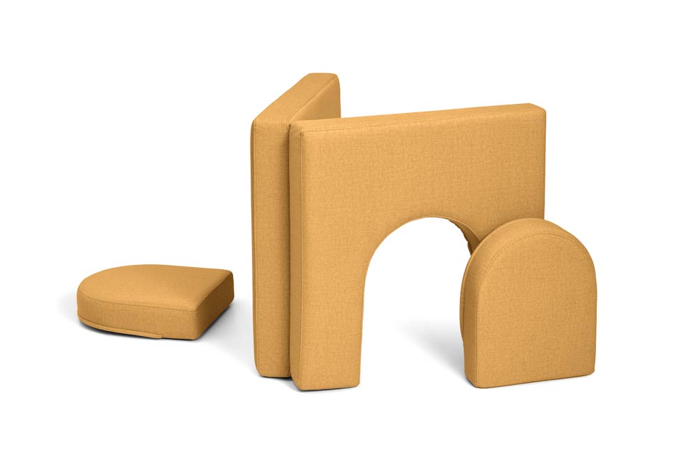 Shappy Original Play Sofa And Arches Set Mustard