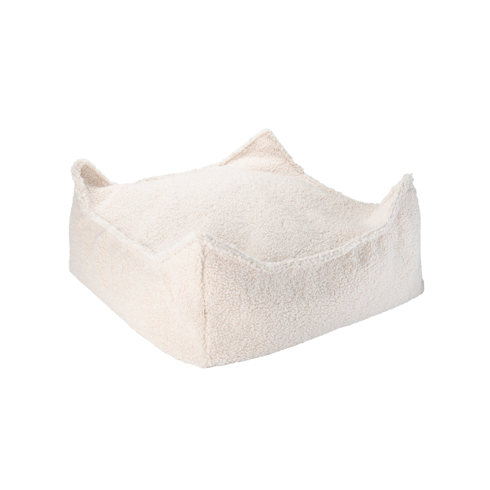 Wigiwama square ottoman Cream White - square ottoman