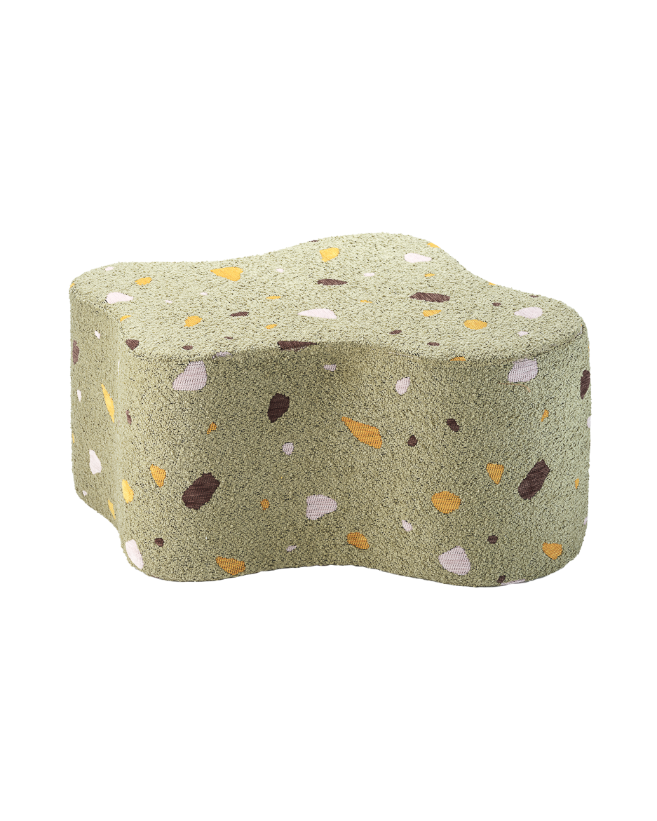 Terrazzo Moss Cloud Pouffe