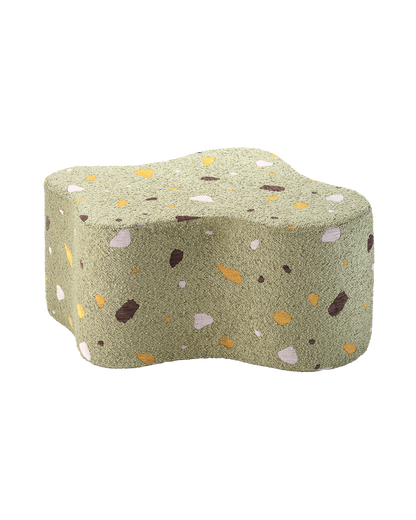 Wigiwama Terrazzo Moss Cloud Pouffe