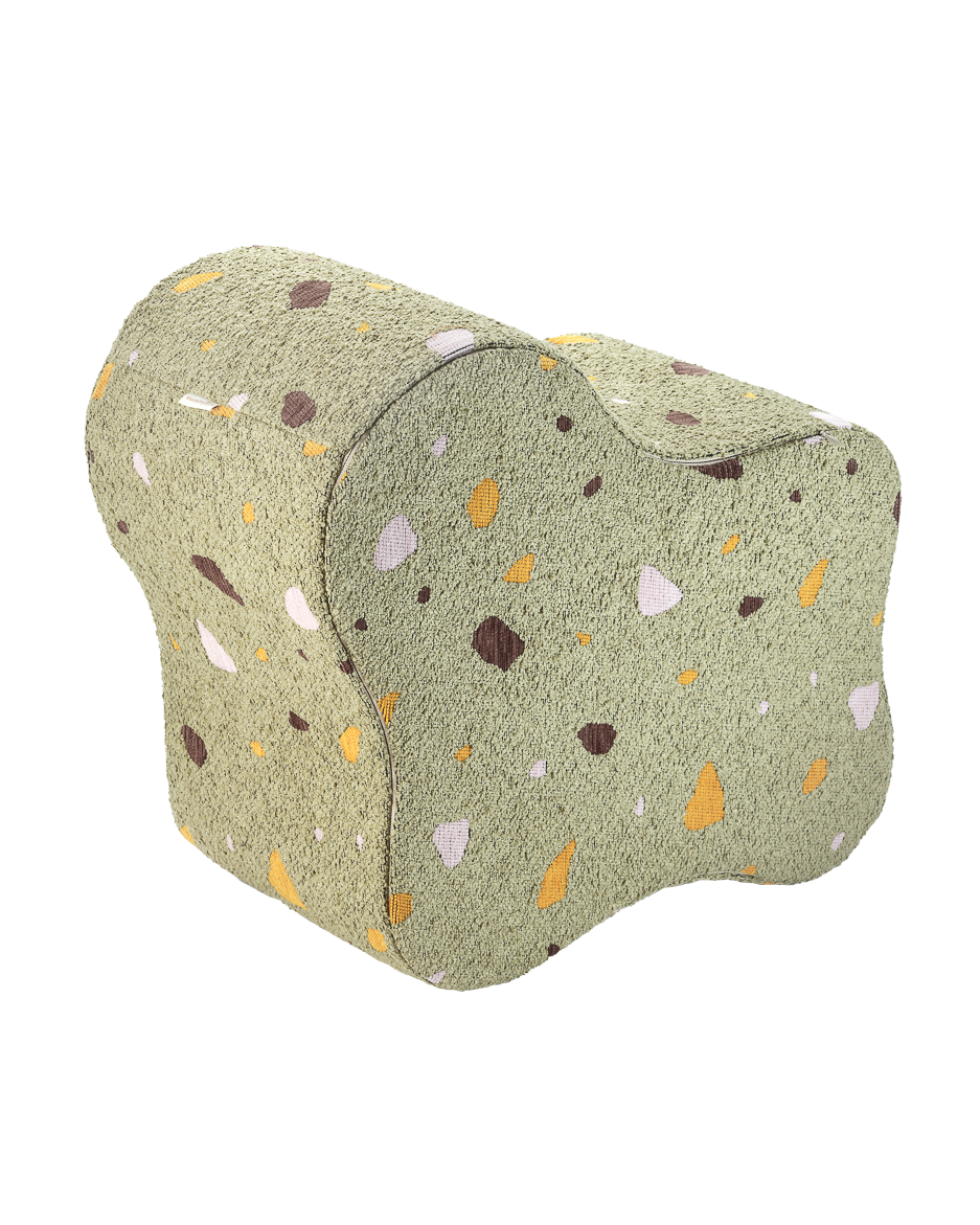 Wigiwama Terrazzo Moss Cloud Pouffe