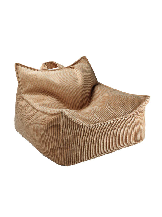 Wigiwama Toffee beanbag - Rib lounge chair to relax in