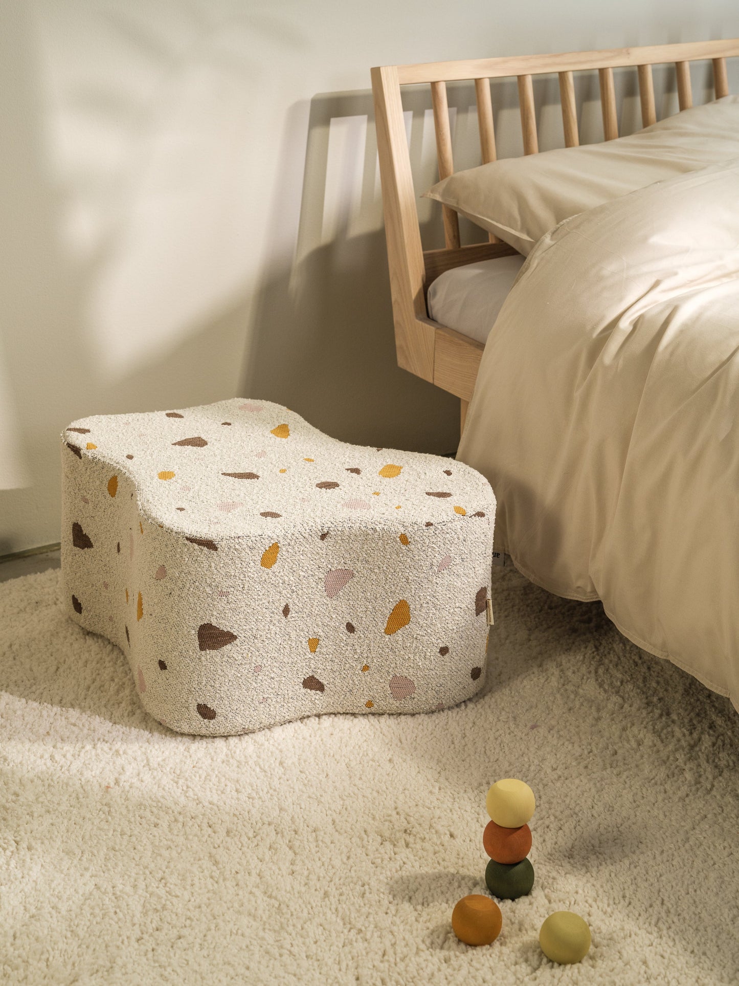 Wigiwama Terrazzo Marble Cloud Pouffe