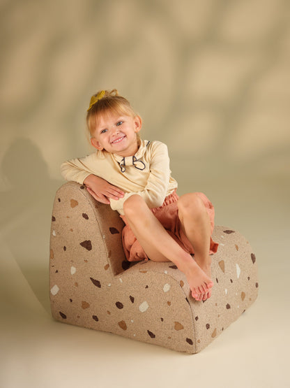 Wigiwama Terrazzo Sand Cloud Chair - geweven kinderstoel