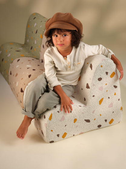 Wigiwama Terrazzo Marble Cloud Chair - geweven kinderstoel