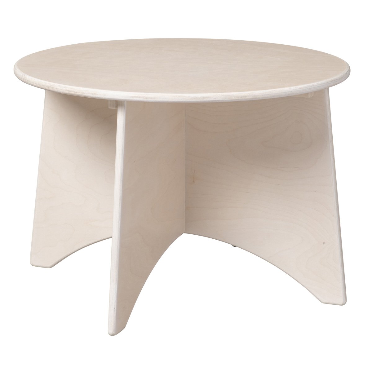 Van Dijk Toys wooden Apollo Round table birch for toddlers - Ø60cm height 40cm - White wash