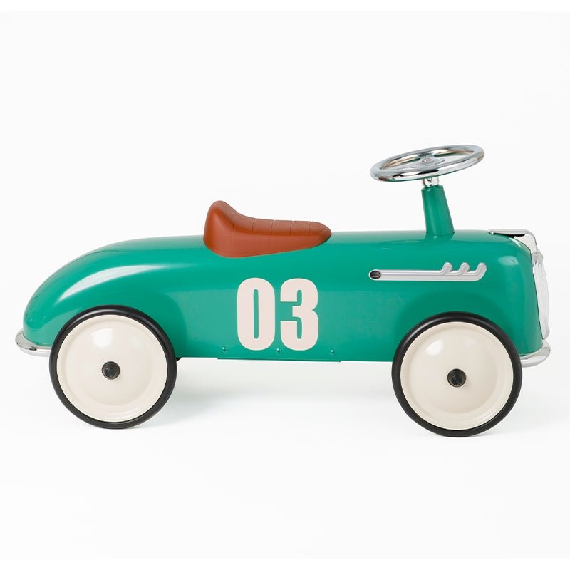 Baghera Roadster vintage loopauto - groen - Loopauto