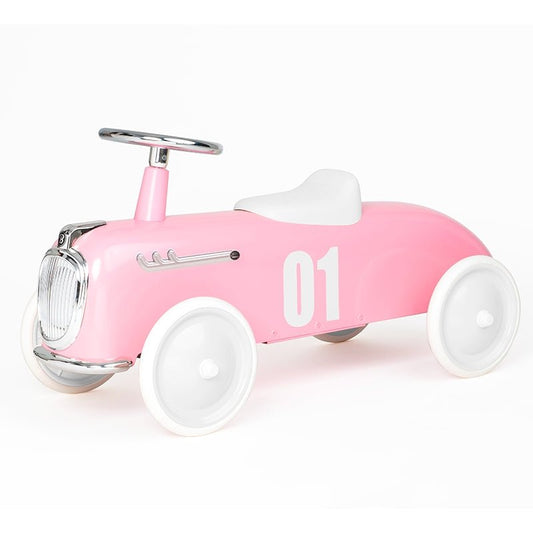 Baghera Roadster vintage loopauto - roze - Loopauto