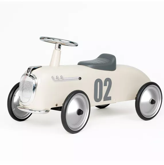 Vintage running car blue - roadster racing car