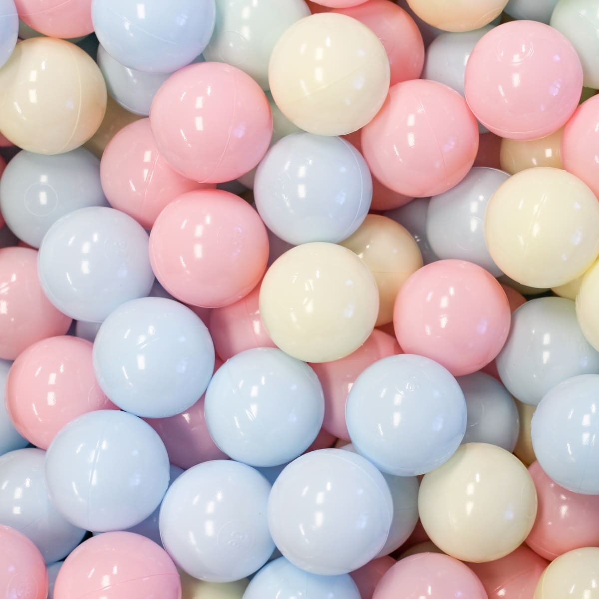 Pastel gekleurde ballen voor Soft Play ballenbak (500 stuks)