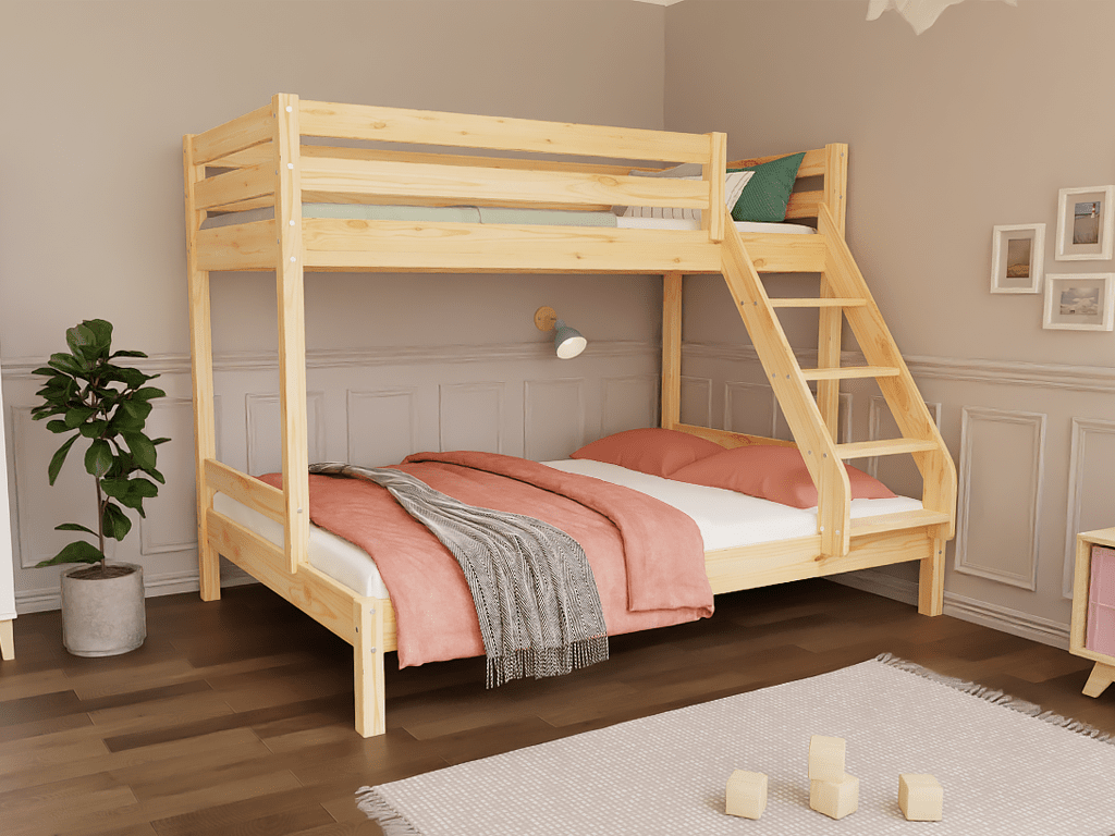 Benlemi ARARAT stapelbed met brede onderste slaapplaats
