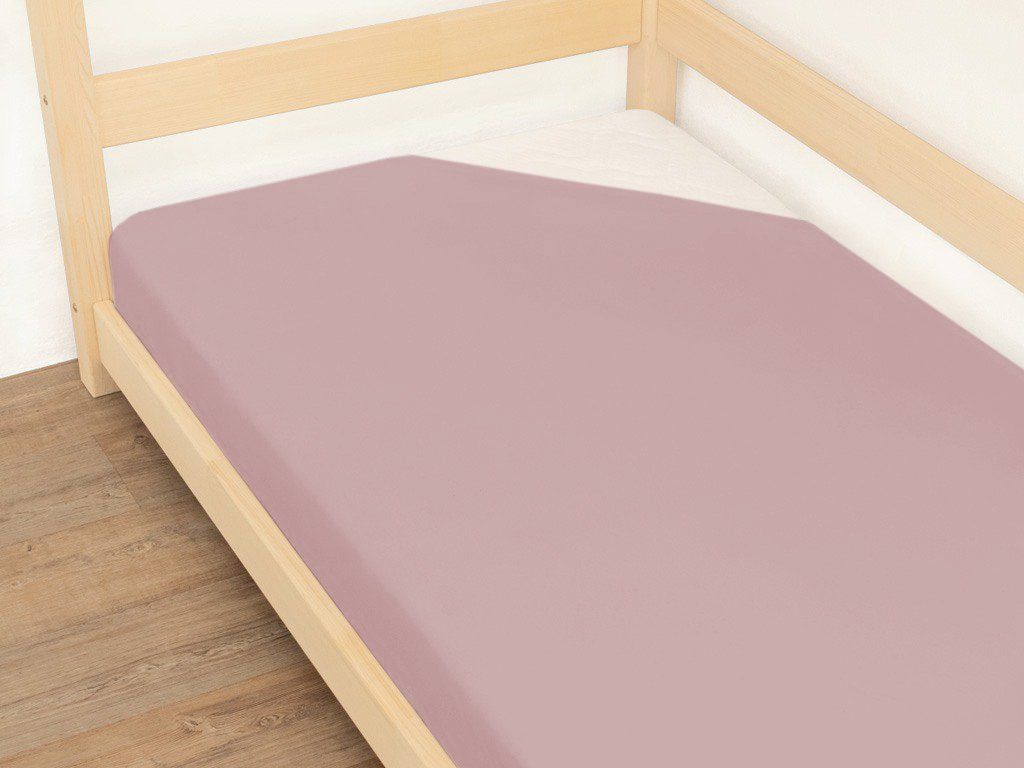 Benlemi JERSEY EXCLUSIVE Spannbettlaken in Altrosa