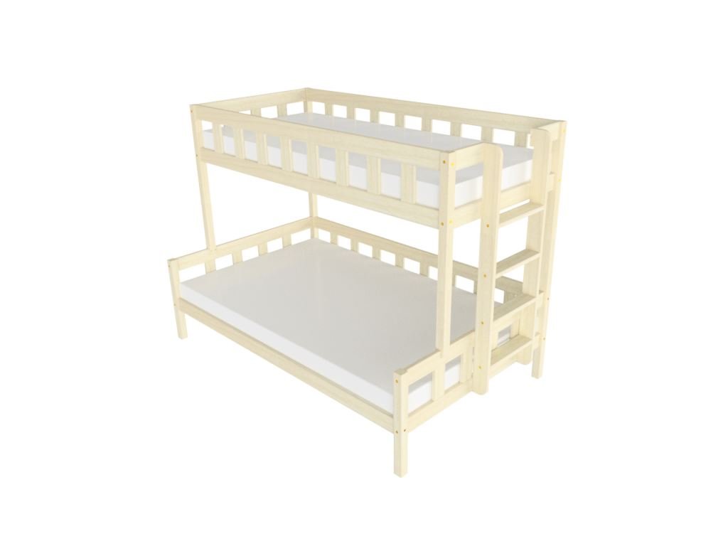 Benlemi Etagenbett PLOTTY — 90×200 / 120×200 mit seitlicher Leiter, Produktfoto