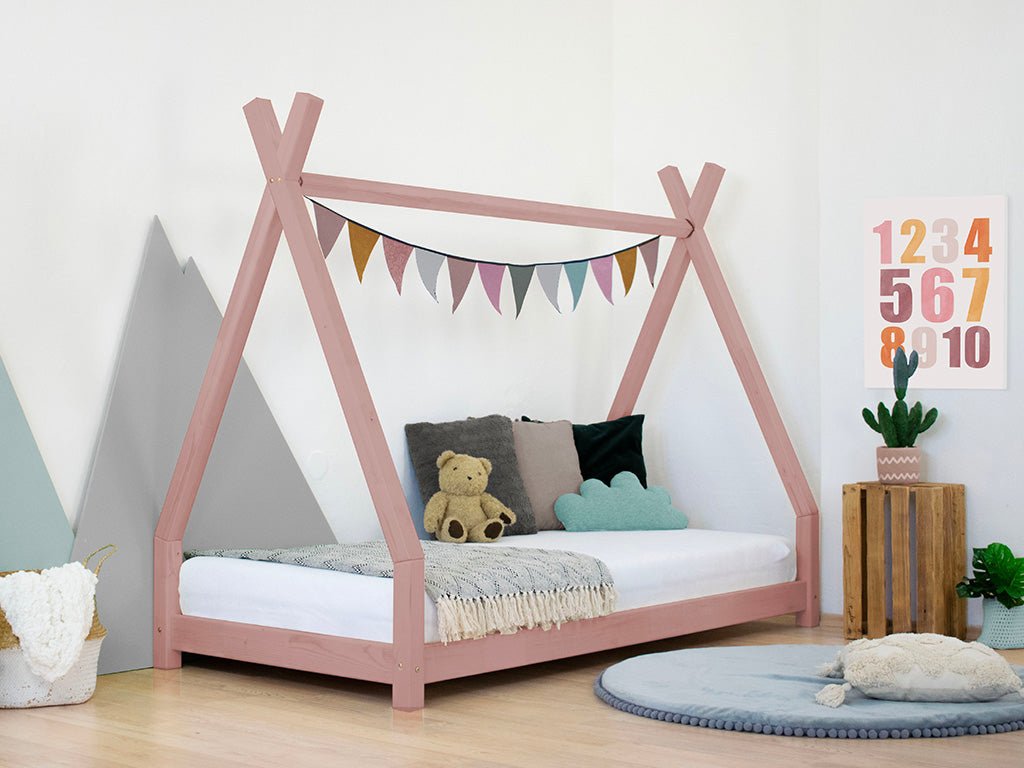 Benlemi NAKANA Tipi-Bett in Pastellrosa