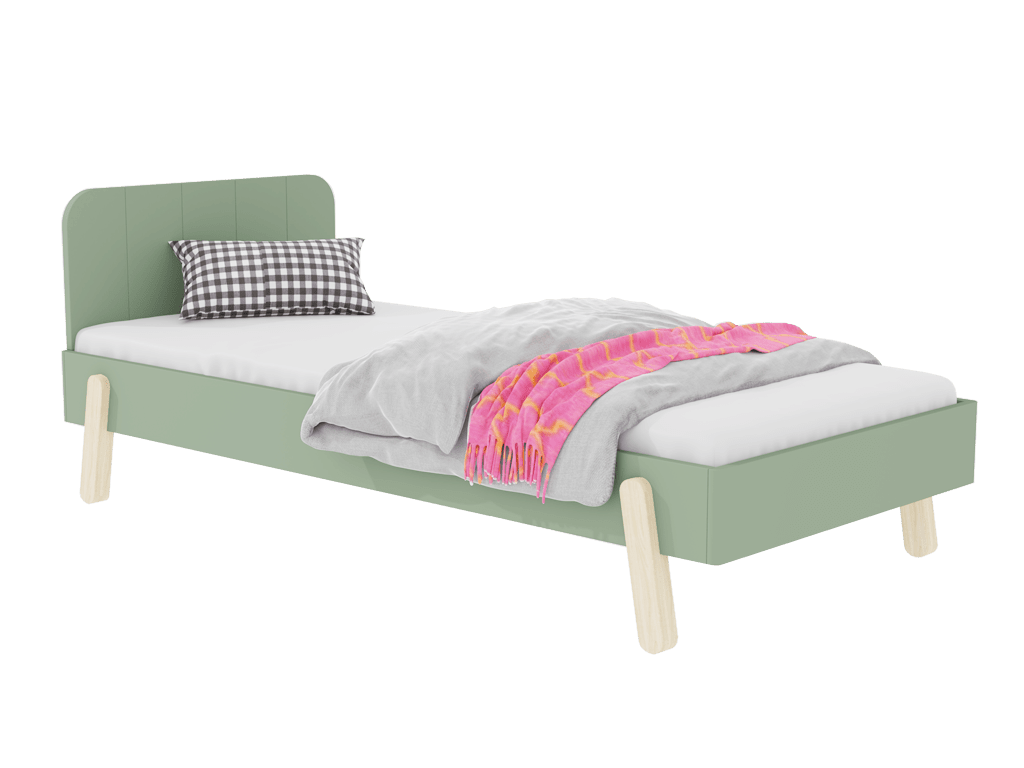 Benlemi NOVA kinderbed 90x200 met rechthoekig hoofdbord